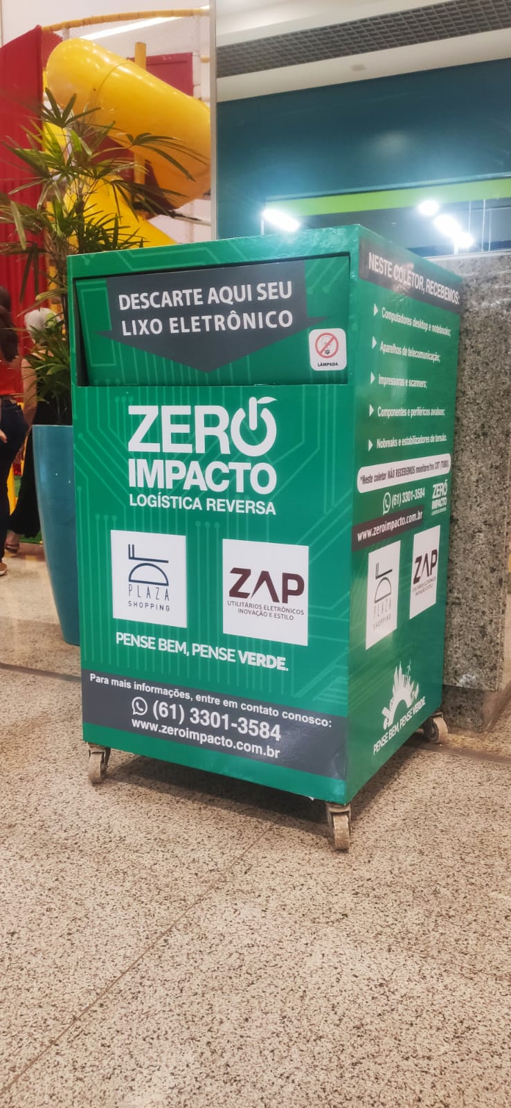 Leia mais sobre o artigo DF Plaza Shopping tem ecoponto para descarte de lixo eletroeletrônico