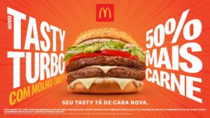 Leia mais sobre o artigo Méqui lança Tasty Turbo e Tasty Turbo Queijo com 50% mais carne